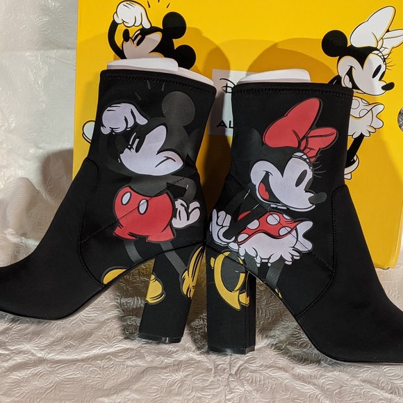 Disney Aldo Stepinmagic Ankle Boot Mickey Mouse Minnie Mouse 9M - Picture 7 of 9